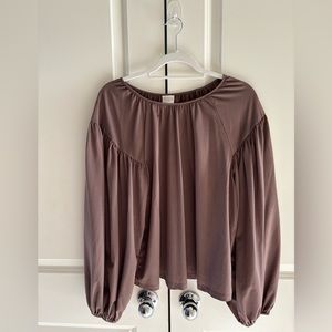 Elegant Women's Blouse in Brown